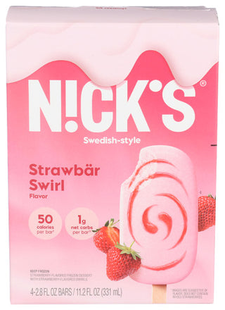 Nicks Ice Cream Strawbar Swrl