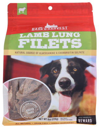 Bark And Harvest Chew Dog Lamb Lung Filet