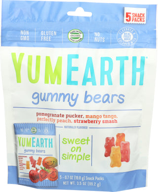 Yumearth Gummy Bear Snkpk