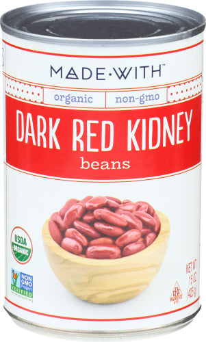 Made With Beans Kidney Dark Red Org