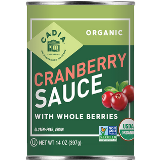 Cadia Sauce Cranberry Whole Org