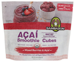 Sambazon Smoothie Cbes Mxd Brries Acai