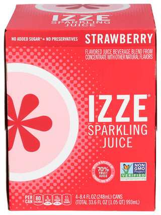 Izze Beverage Juice Sprkl Strwbrry 4pk