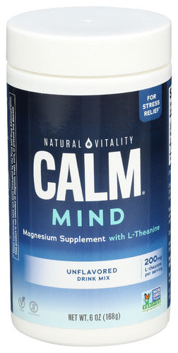 Natural Vitality Calm Mind Unflvrd Pwdr