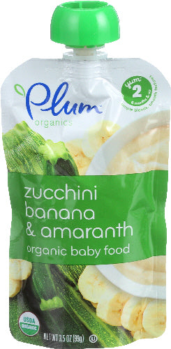 Plum Organics Baby Fd Zucch Ban Amarnth