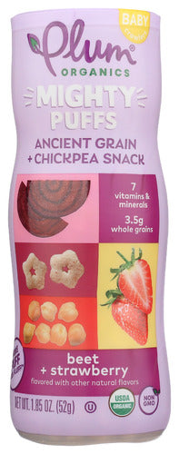 Plum Organics Puffs Ckpea Beet Strwbry