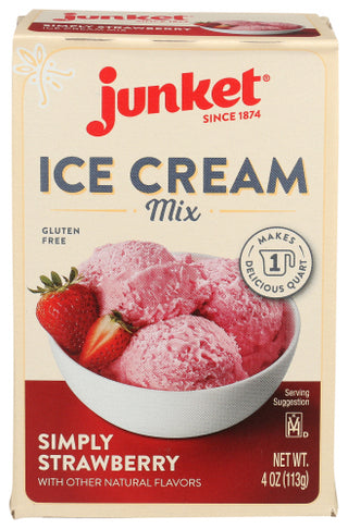Junket Ice Crm Smply Strwbry Mix
