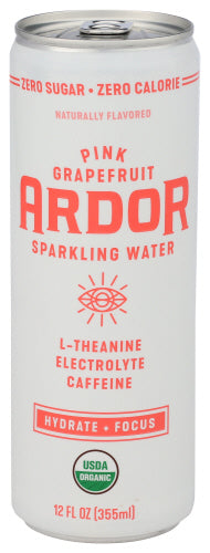 Ardor Organic Inc Sprklng Wtr Grapefruit