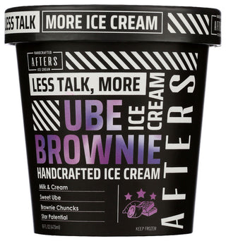 Afters Ice Cream Ice Crm Ube Brownie