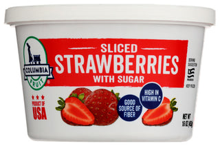 Columbia Fruit Strawberry Slcd W Sugar