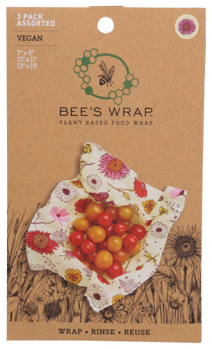 Bees Wrap Wrap 3pack Meadow Magic