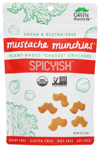 Green Mustache Crackers Spicyish