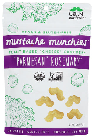 Green Mustache Crackers Parm Rsmry