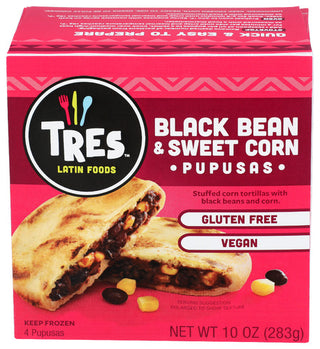 Tres Pupusas Vegan Corn & Black Bean