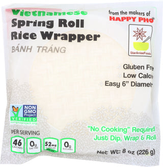 Star Anise Rice Wrapr No Gmo Sprng Roll V