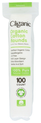 Cliganic Cotton Rounds Organic