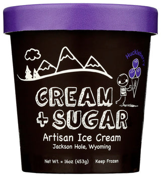 Cream And Sugar Ice  Cream Huckleberry