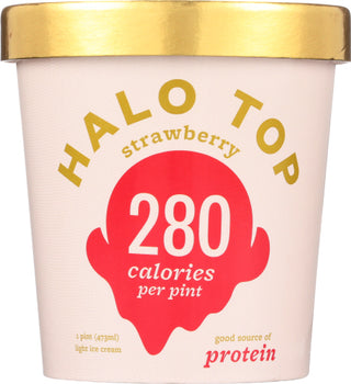 Halo Top Ice Cream Strawberry Lght