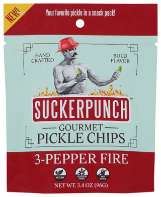 Suckerpunch Pickle Chips 3 Pepper