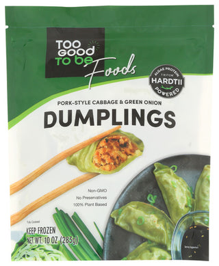 Too Good To Be Foods Dumplings Vgn Alge Style