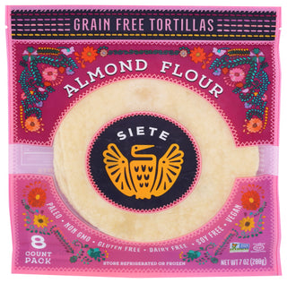 Siete Tortilla Almnd Flour 8pc