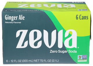 Zevia Soda Gngr Ale Diet Ntrl 6pk