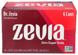 Zevia Soda Dr Zevia Diet Natrl 6pk