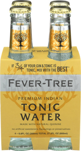 Fever Tree Soda 4pk Tonic Water