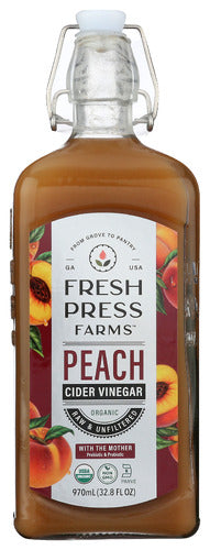 Fresh Press Farms Vinegar Peach Cider Org