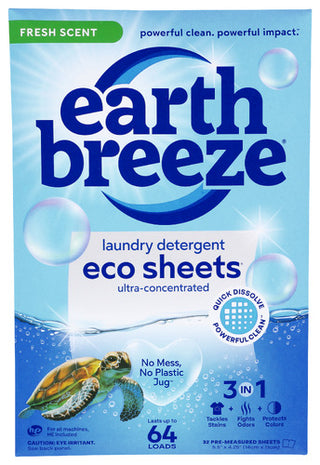 Earth Breeze Laundry Sheets Fresh 64l