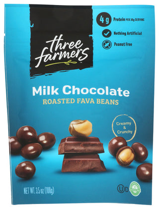 Three Farmers Foods Inc Beans Fava Rstd Mlk Choc