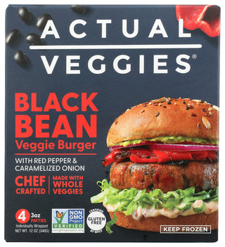 Actual Veggies Burger Veggie Black Bean