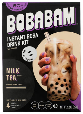 Bobabam Kit Mlktea Boba 4pk