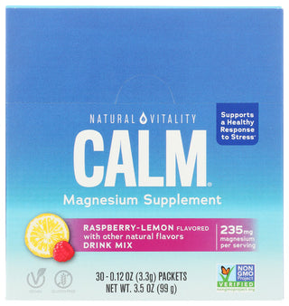 Natural Vitality Calm Raspberry Lmn 30pkt