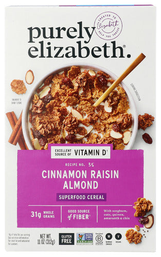 Purely Elizabeth Cereal Cinn Raisin Alm