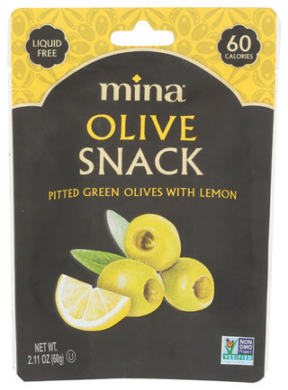 Mina Olives Grn Pittd W Lemon
