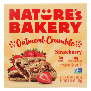 Natures Bakery Bar Oatml Crmb Strw 6ct