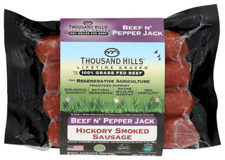 Thousand Hills Lifetime Grazed Sausage Hckr Bf Ppr Jack