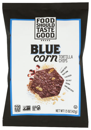 Food Should Taste Good Chips Tortilla Blue Corn