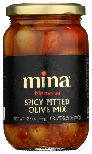 Mina Olives Pitted Spicy Mix