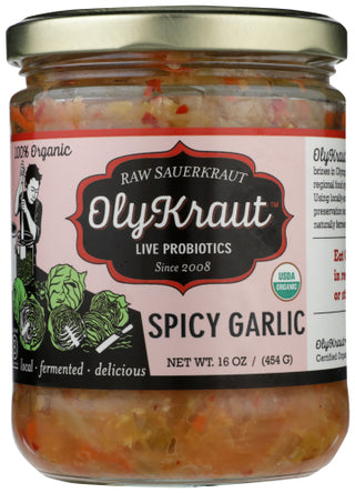 Olykraut Sauerkraut Spicy Garlic Og Gf