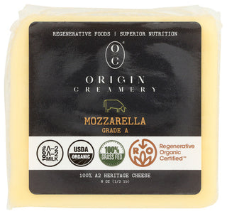 Origin Creamery Cheese Mozzarella Org
