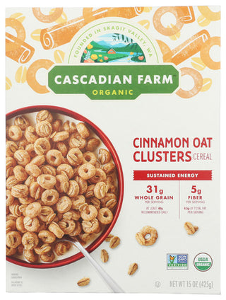 Cascadian Farm Cereal Cnn Oat Clstrs Og