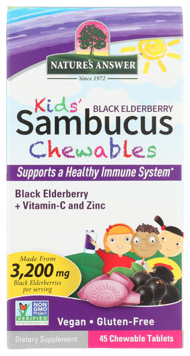 Natures Answer Sambucus Eldbry Kids Chew