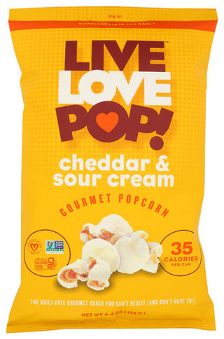Live Love Pop Popcorn Cheddar Sr Crm