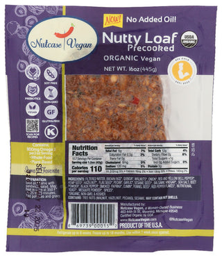 Nutcase Vegan Organic Vegan Precooked Nutty