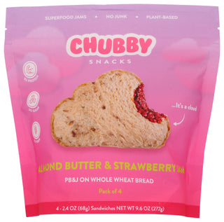 Chubby Snacks Sndwch Almnd Btr Strwbry
