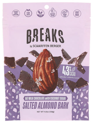 Scharffen Berger Choc Bark Omlk Sltd Almd