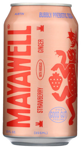 Mayawell Soda Prebiotic Strwb Gingr