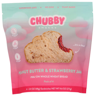Chubby Snacks Sandwhich Pnt Strwbrry Jm